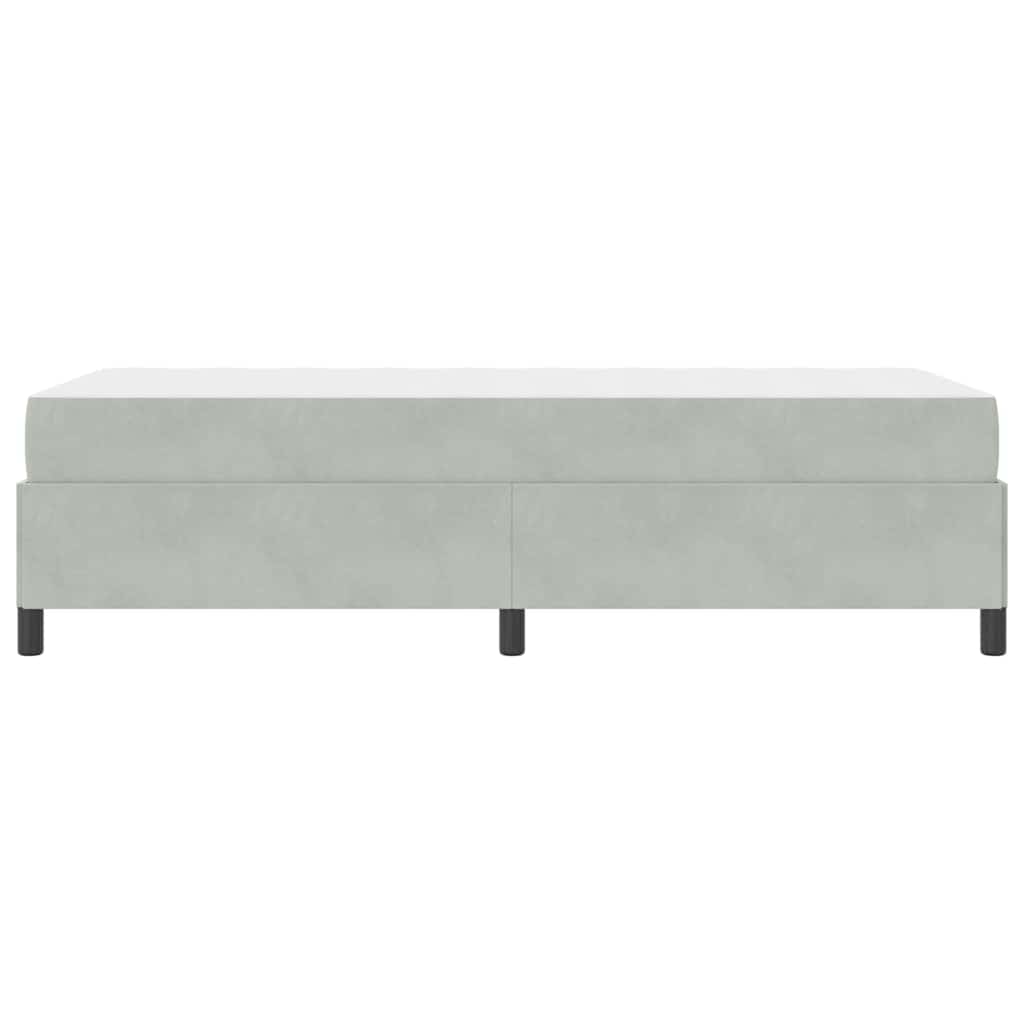 Krevetna konstrukcija Svijetlo siva 100 x 200 cm tkanina