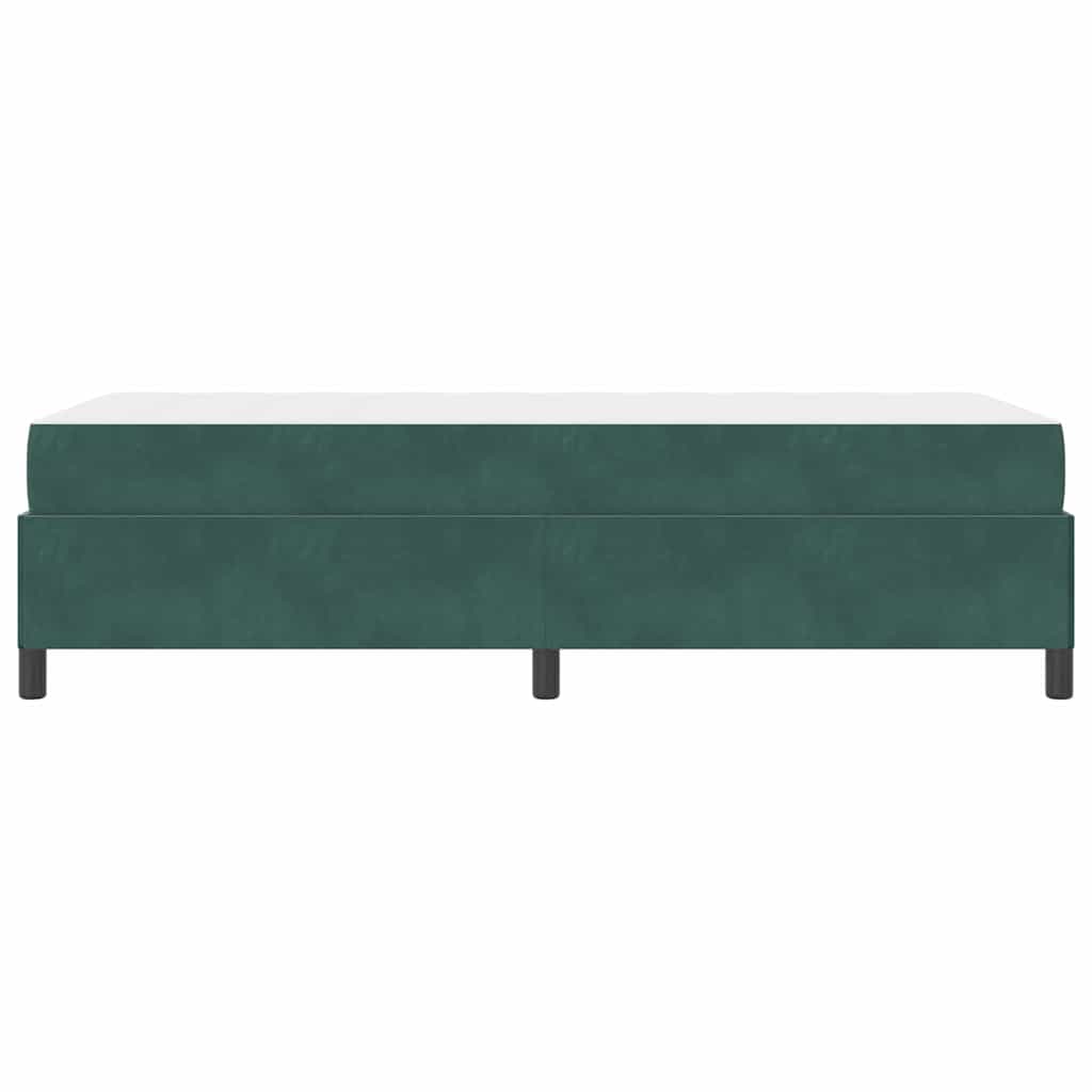 Krevetna konstrukcija Tamnozelena 100 x 200 cm tkanina