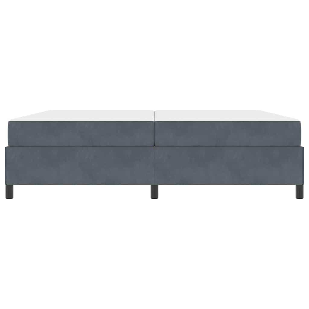 Krevetna konstrukcija Tamno siva 200 x 200 cm tkanina