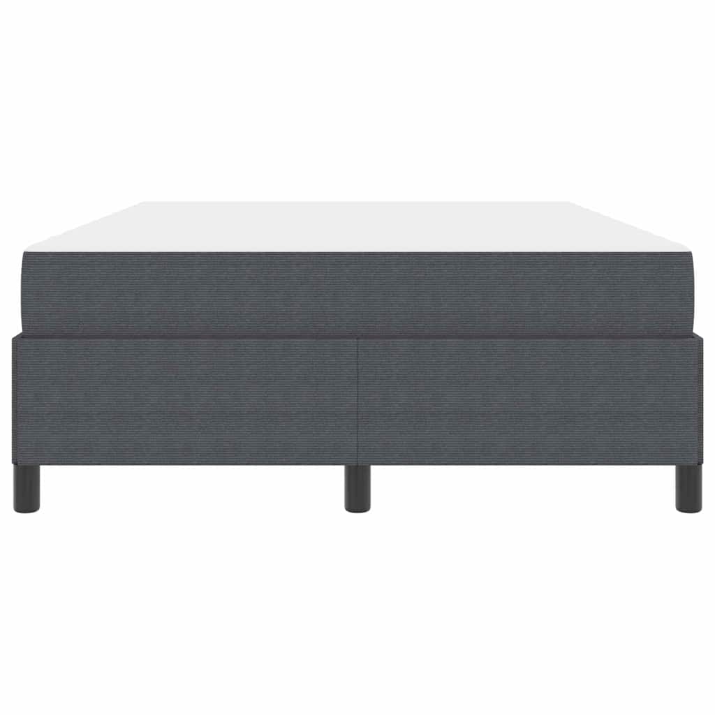 Krevetna konstrukcija Tamno siva 140 x 190 cm tkanina