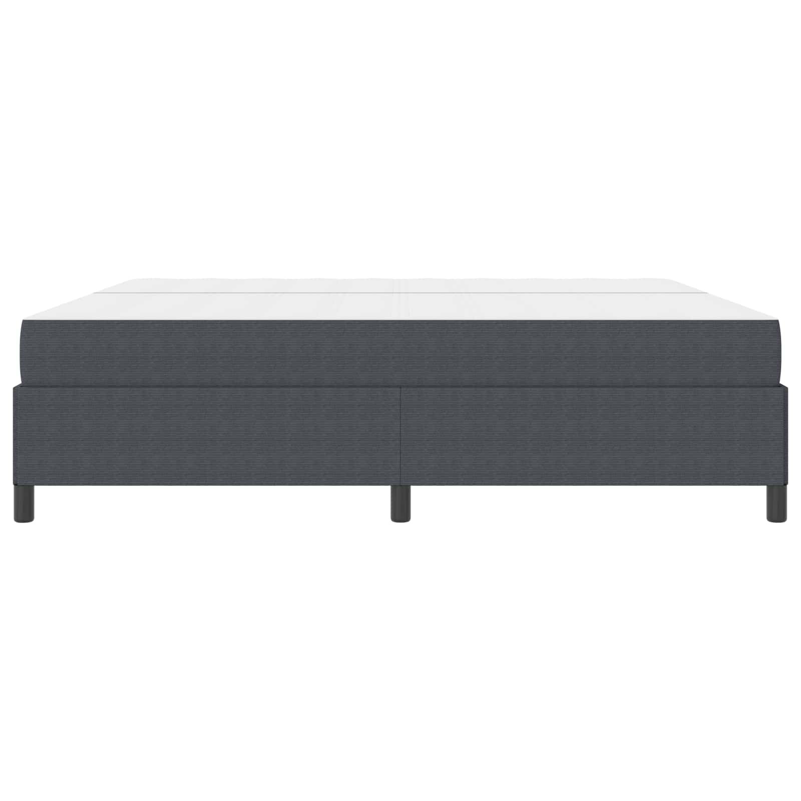 Krevetna konstrukcija Tamno siva 200 x 200 cm tkanina