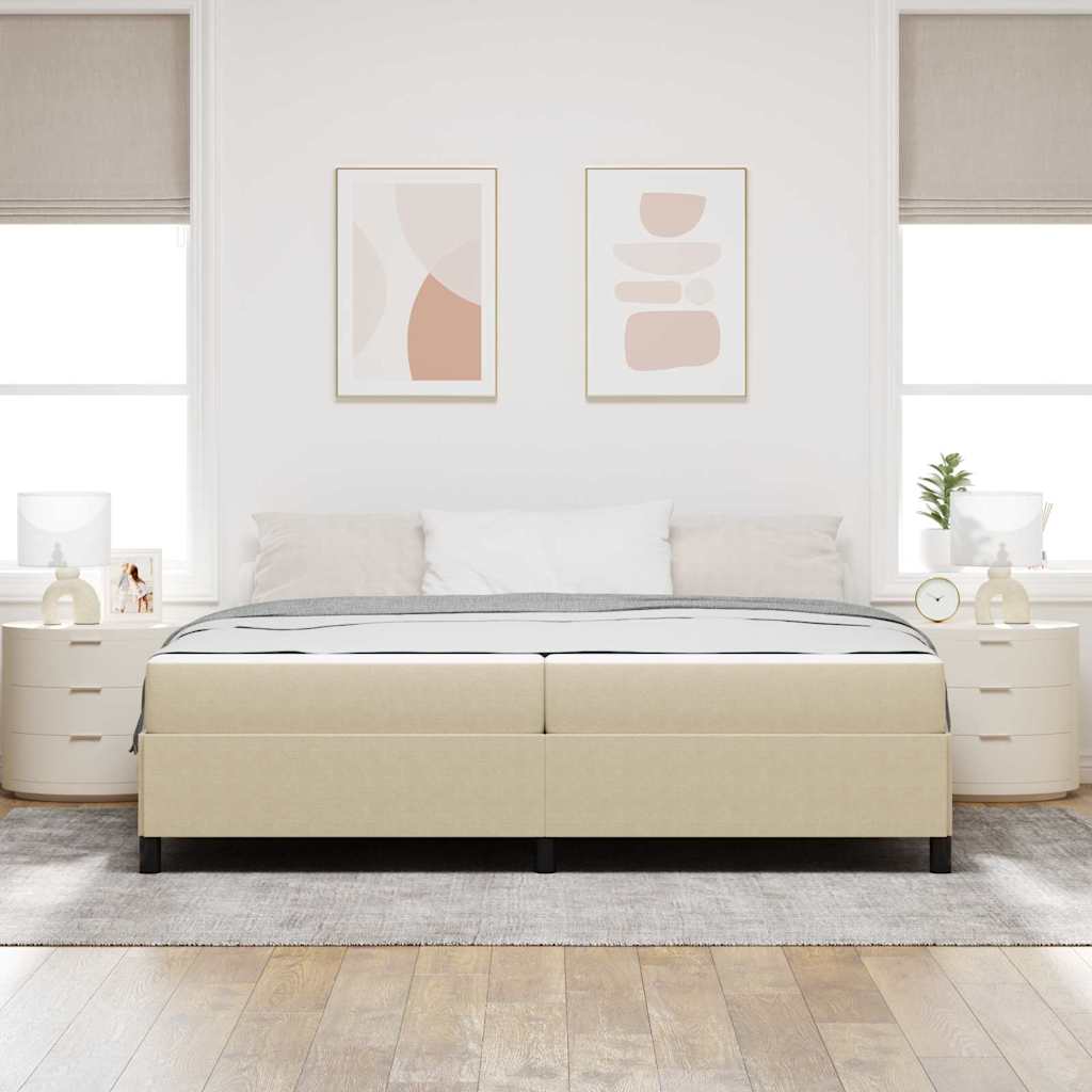 Krevetna konstrukcija Svijetlozeleni sivi 200 x 200 cm tkanina