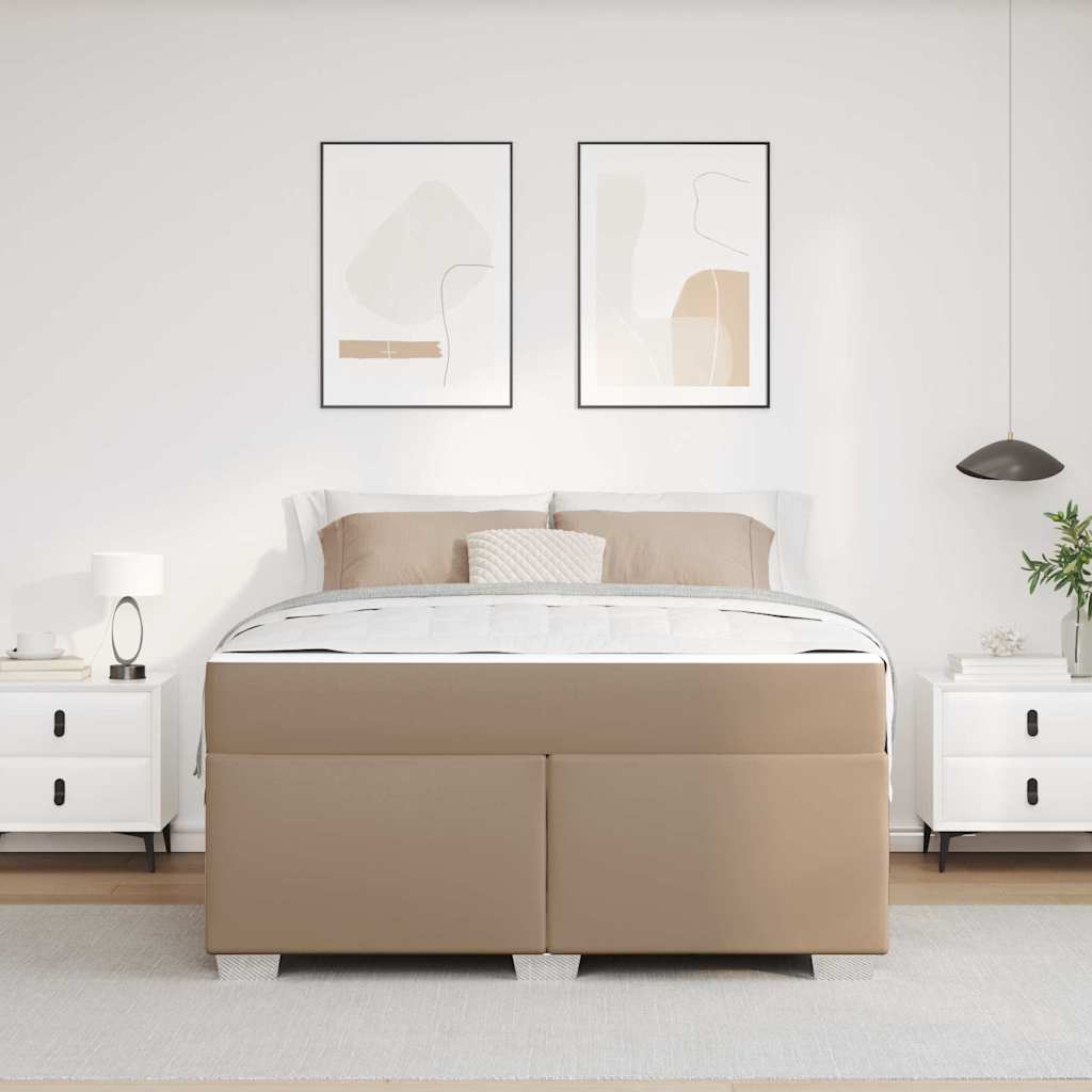 Krevetna konstrukcija Boja cappuccina 160 x 200 cm tkanina
