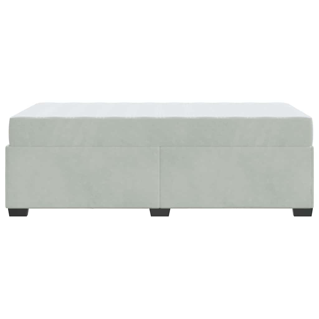 Krevetna konstrukcija Svijetlo siva 90 x 190 cm tkanina