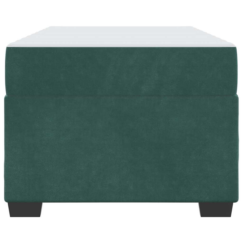 Krevetna konstrukcija Tamnozelena 90 x 200 cm tkanina