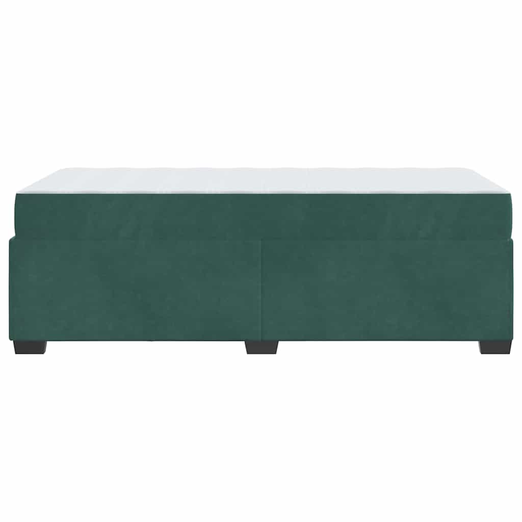 Krevetna konstrukcija Tamnozelena 100 x 200 cm tkanina