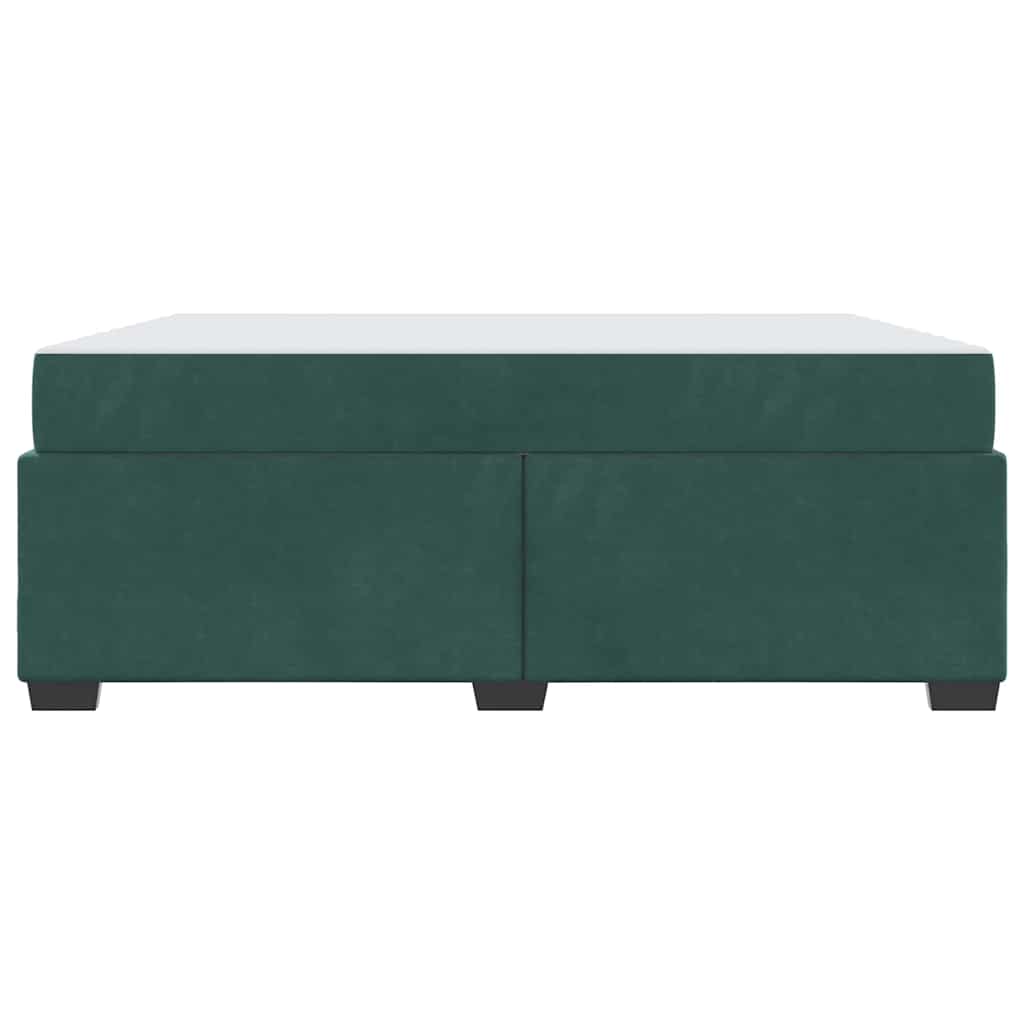 Krevetna konstrukcija Tamnozelena 180 x 200 cm tkanina