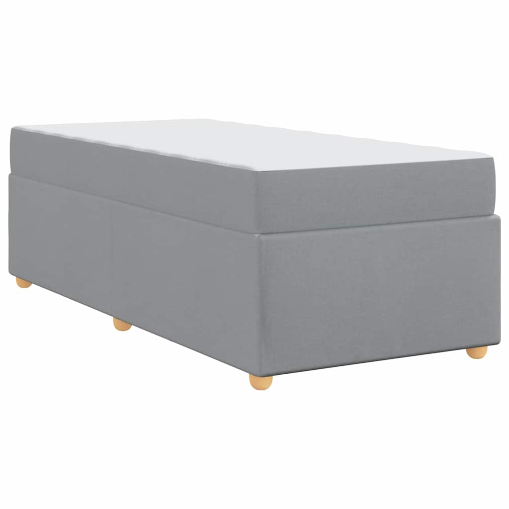 Krevetna konstrukcija Svijetlo siva 90 x 200 cm tkanina
