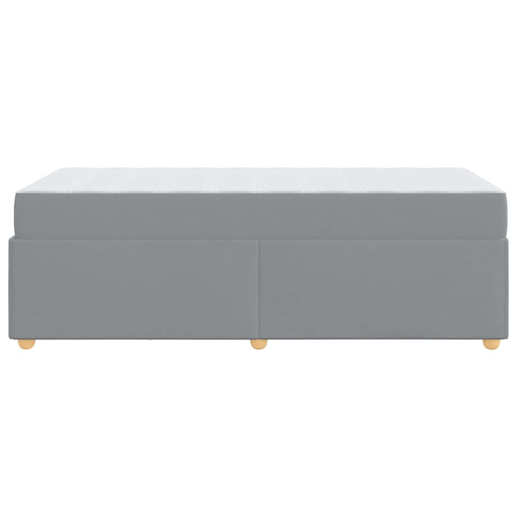 Krevetna konstrukcija Svijetlo siva 90 x 200 cm tkanina