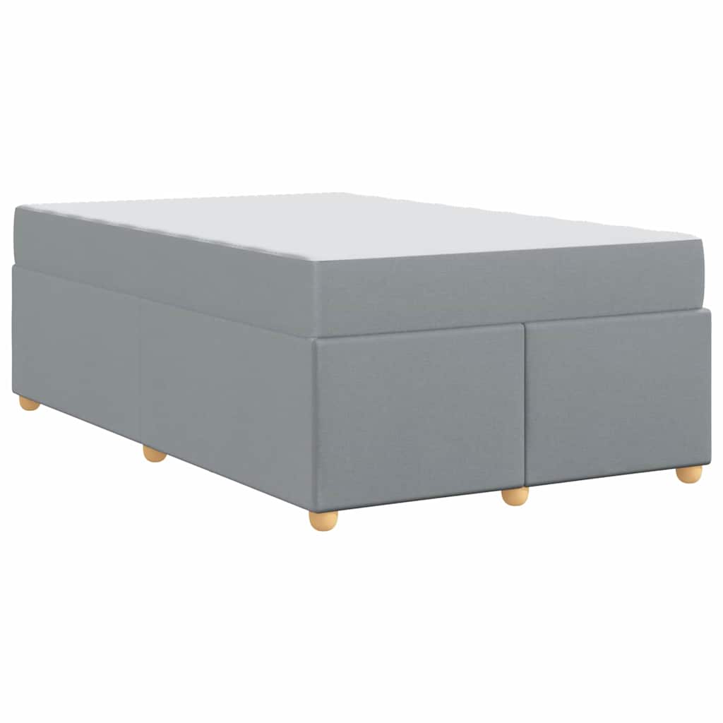 Krevetna konstrukcija Svijetlo siva 120 x 190 cm tkanina
