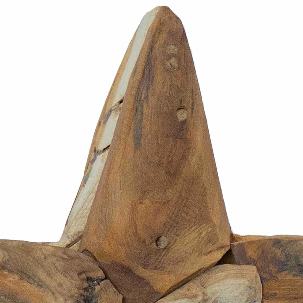 Božićna zvijezda Smeđa 31 x 15 x 46 cm Čvrsto teak drvo