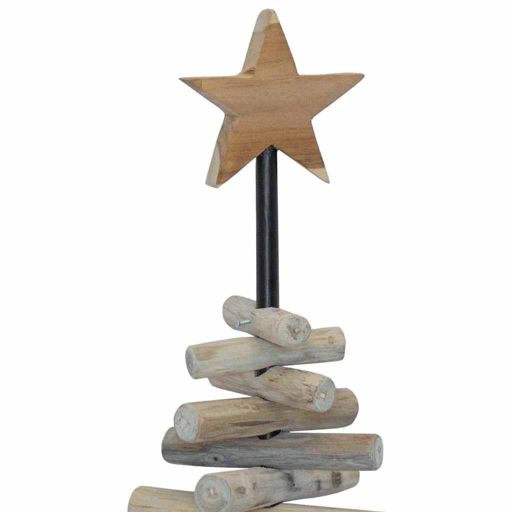 Božićno drvce s stalakom Smeđa 60 cm Masivna tikovina