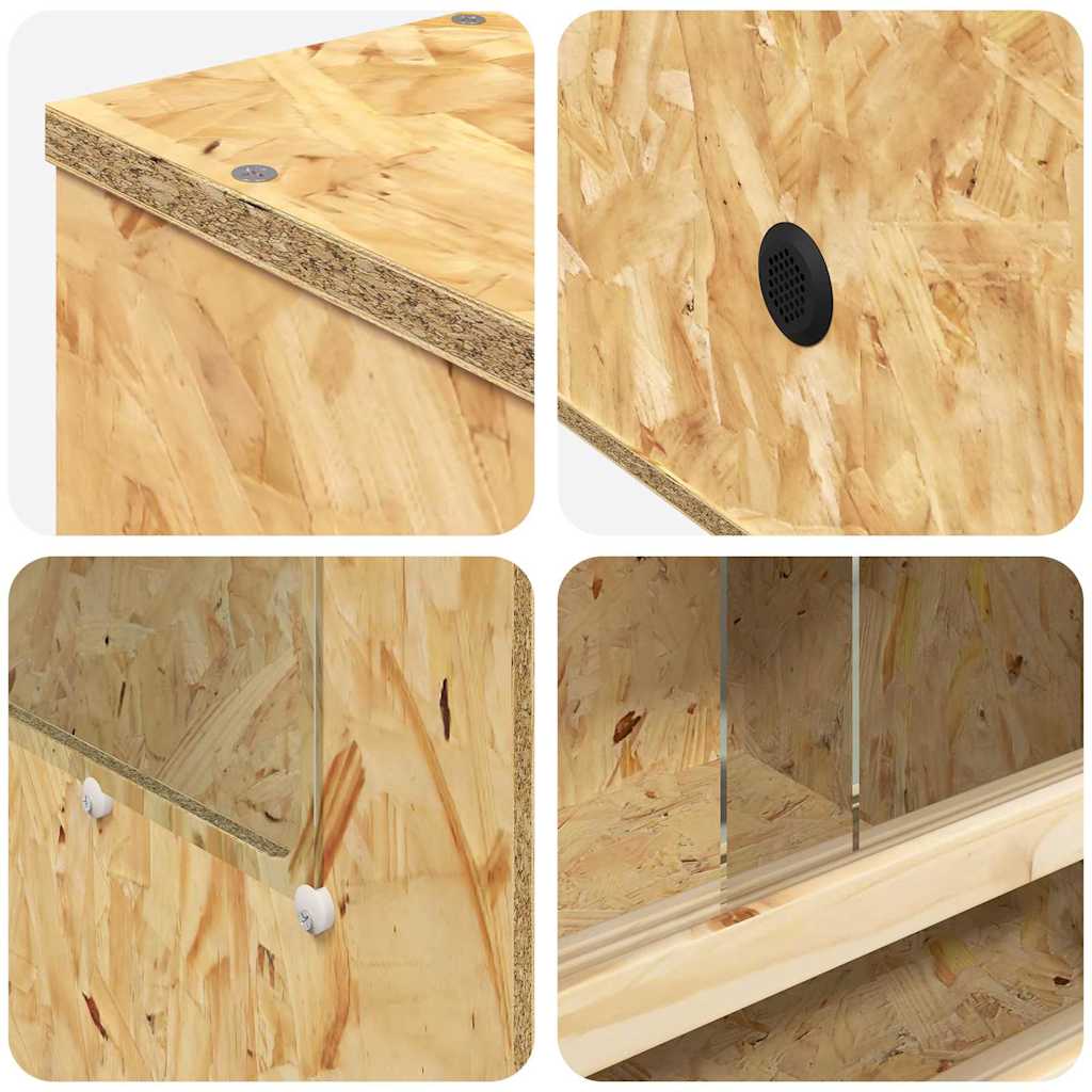 Terarij Smeđa 50 x 50 x 150 cm OSB