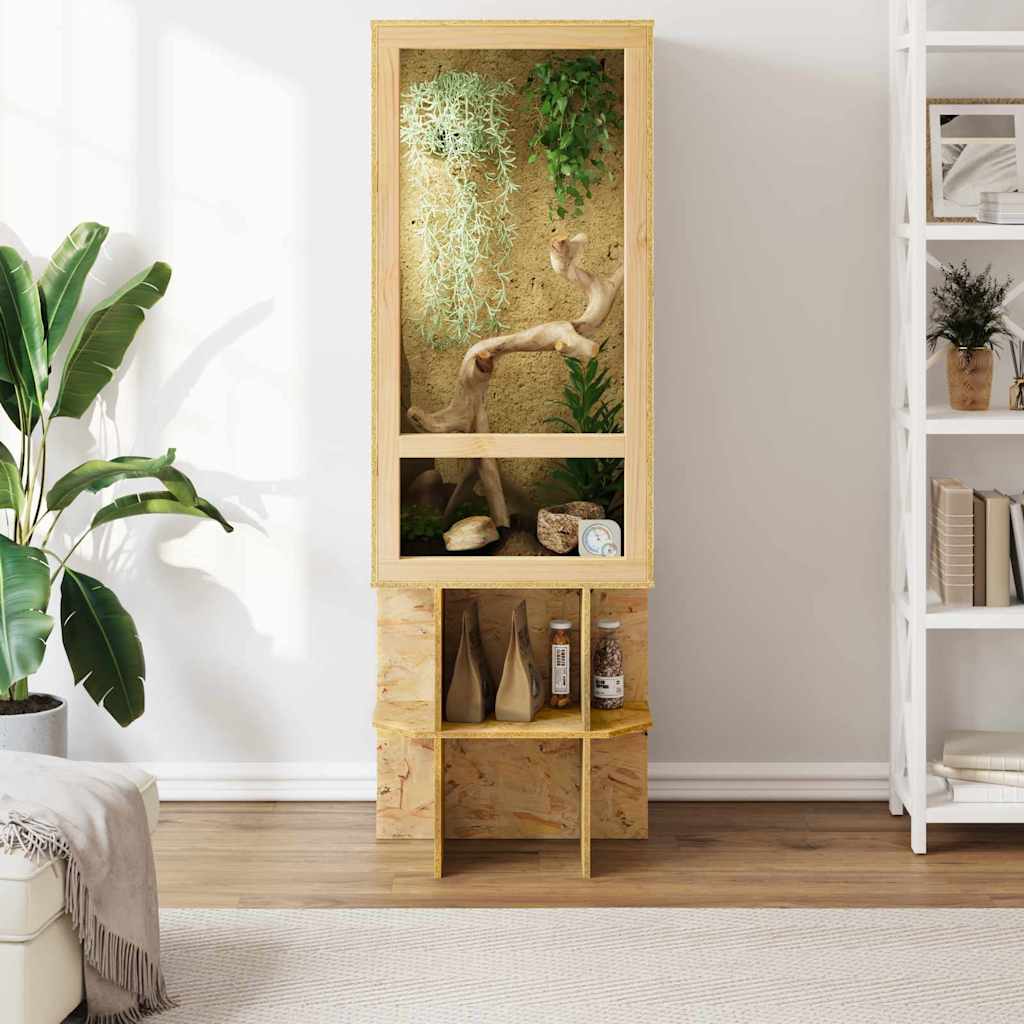 Terarij Smeđa 50 x 50 x 150 cm OSB