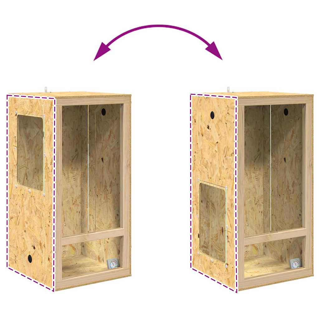 Terarij Smeđa 50 x 50 x 150 cm OSB