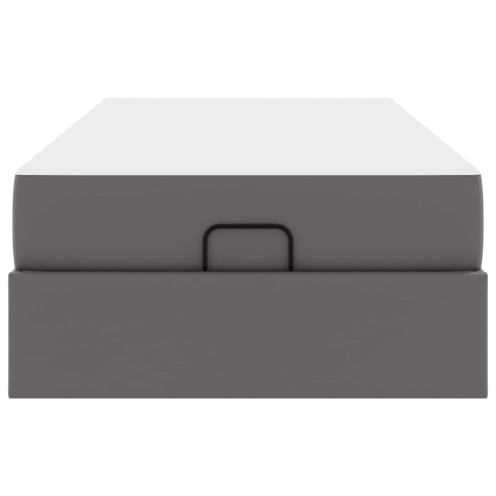 Okvir kreveta s madracem Ostalo 2 pcs Siva PVC