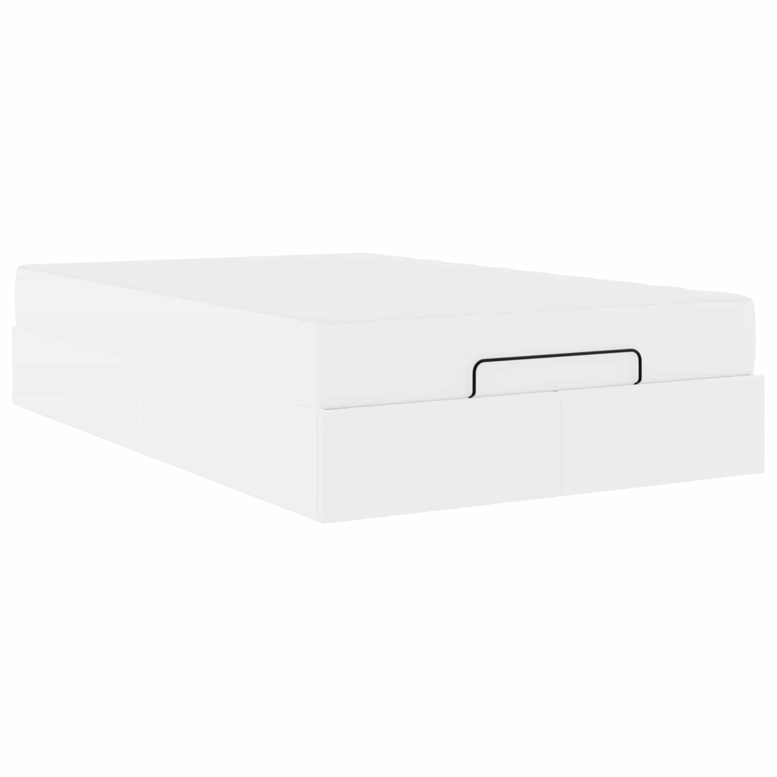 Okvir kreveta s madracem Ostalo 2 pcs Bijelo PVC