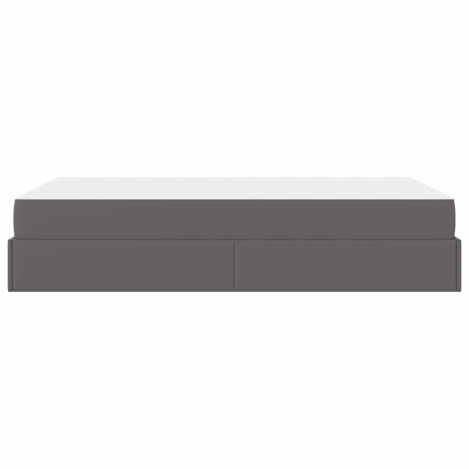 Okvir kreveta s madracem Ostalo 2 pcs Siva PVC