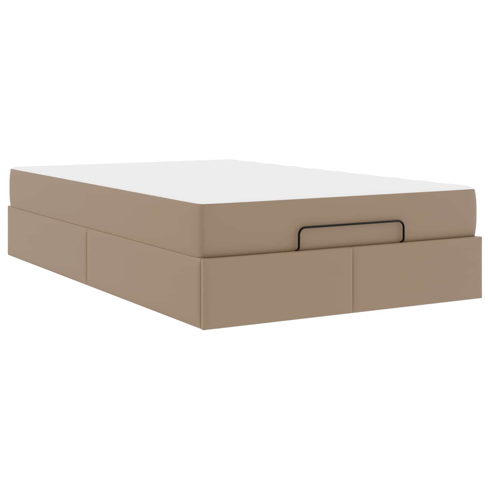 Okvir kreveta s madracem Ostalo 2 pcs Smeđa PVC