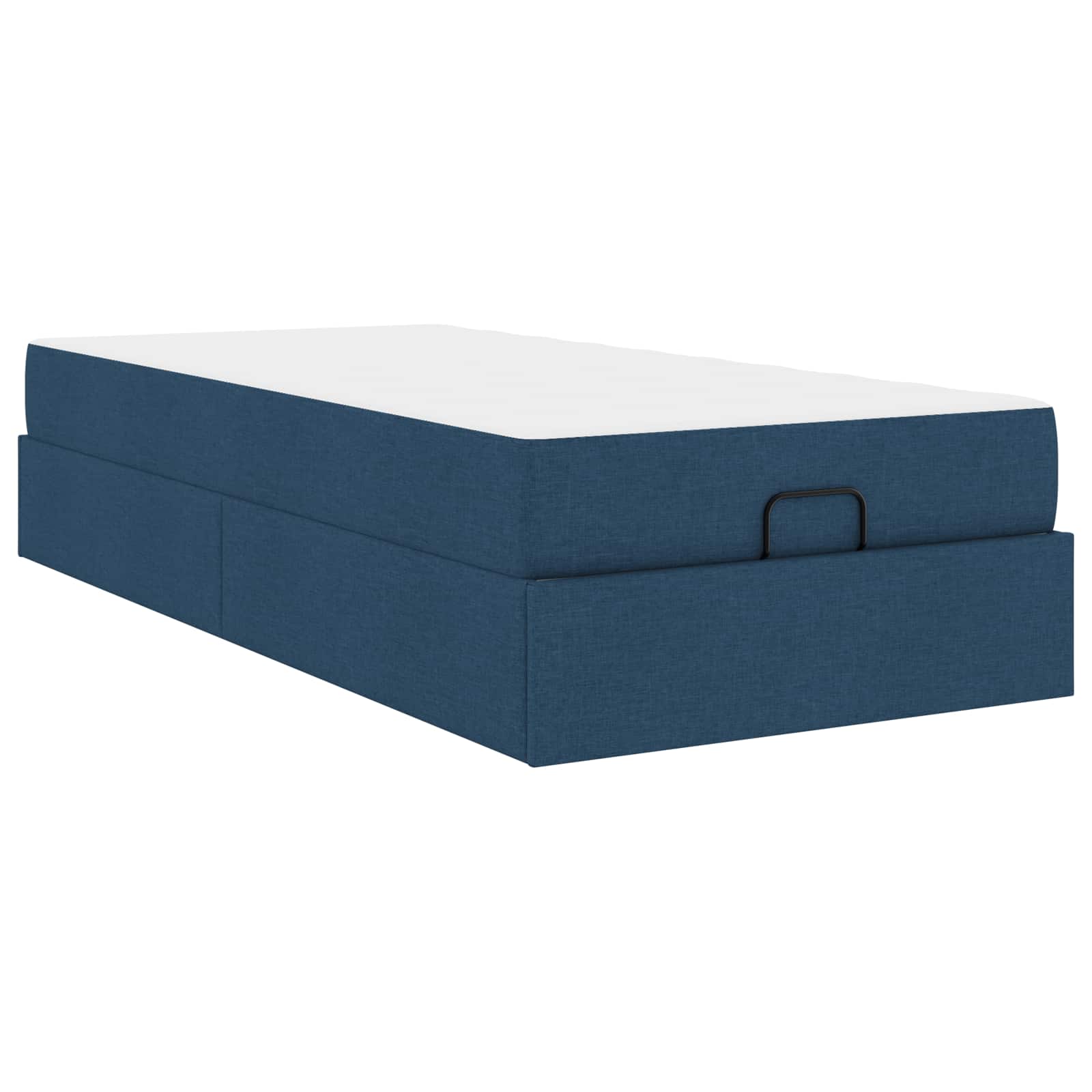 Okvir kreveta s madracem 2 pcs Plava tkanina