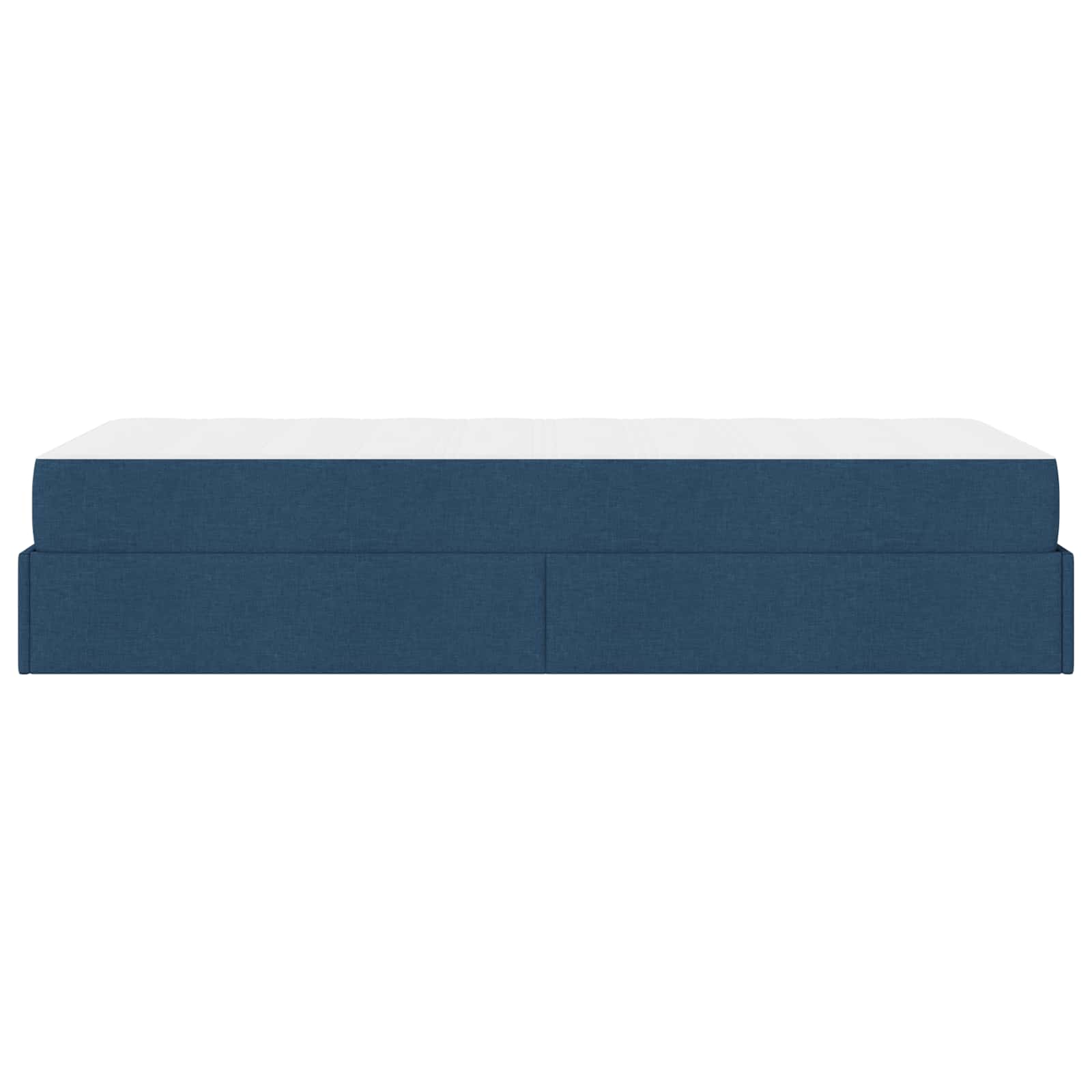 Okvir kreveta s madracem 2 pcs Plava tkanina
