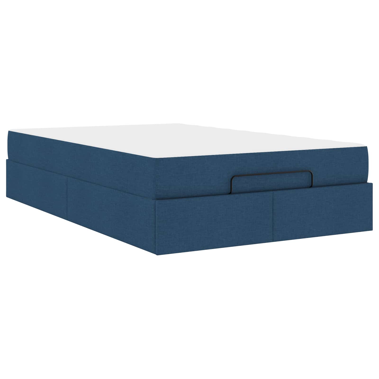 Okvir kreveta s madracem 2 pcs Plava tkanina