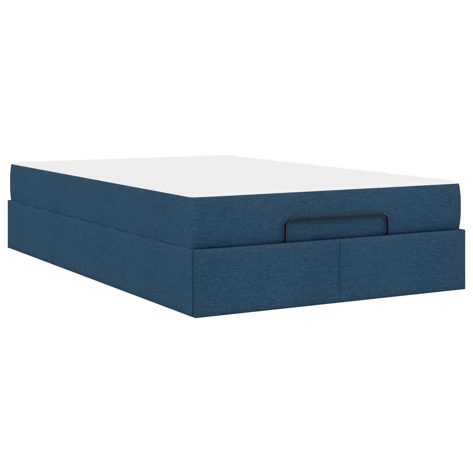 Okvir kreveta s madracem 2 pcs Plava tkanina