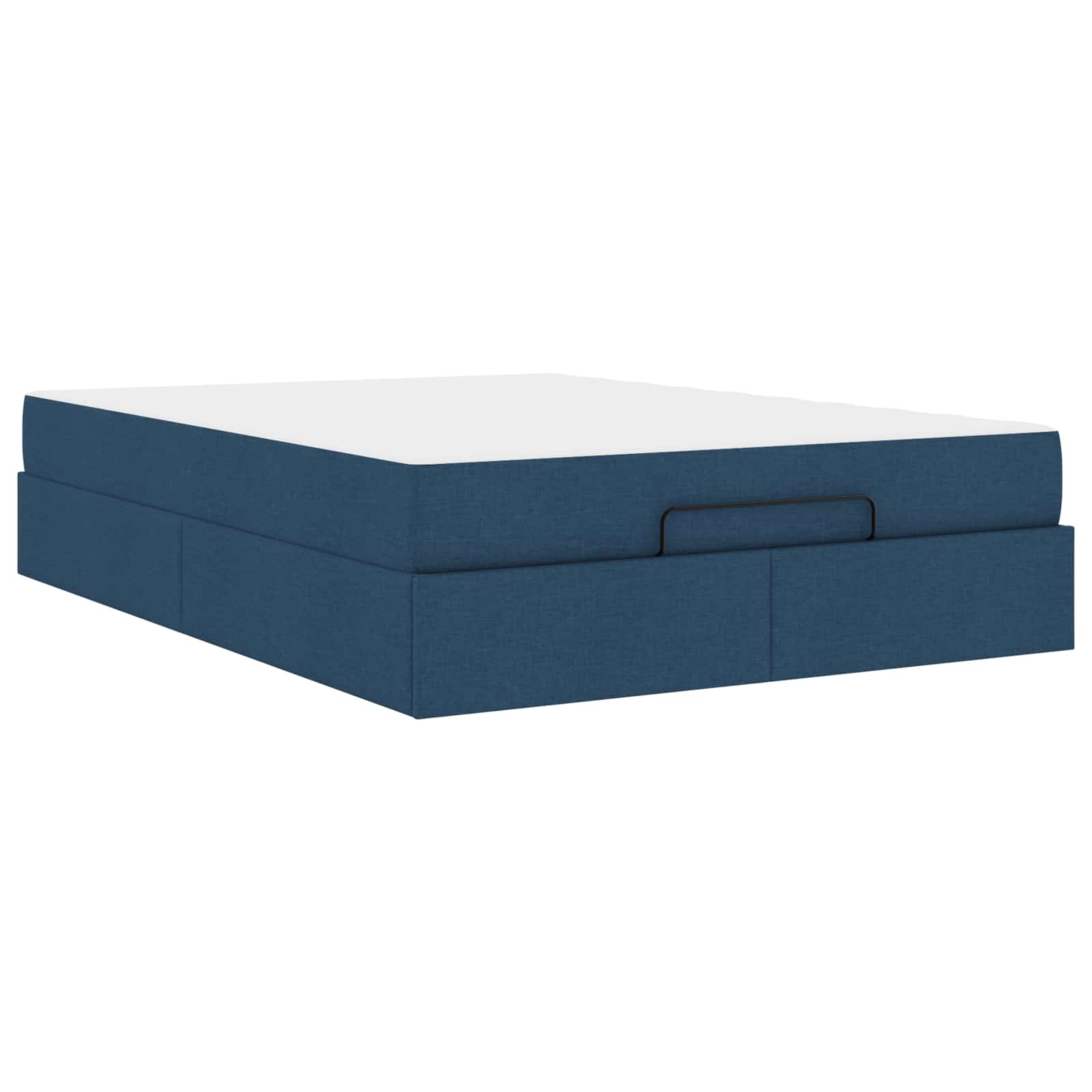 Okvir kreveta s madracem 2 pcs Plava tkanina