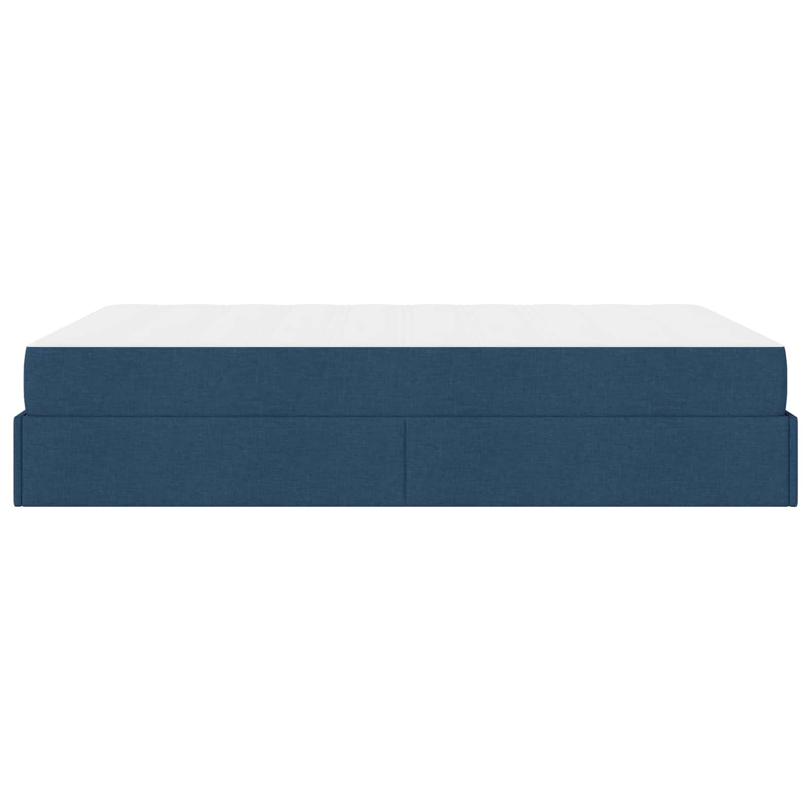 Okvir kreveta s madracem 2 pcs Plava tkanina
