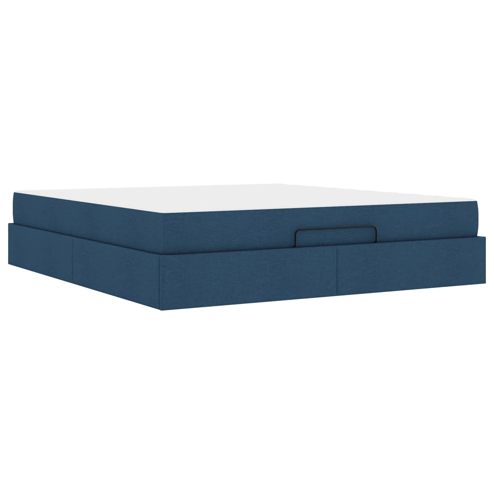 Okvir kreveta s madracem 2 pcs Plava tkanina