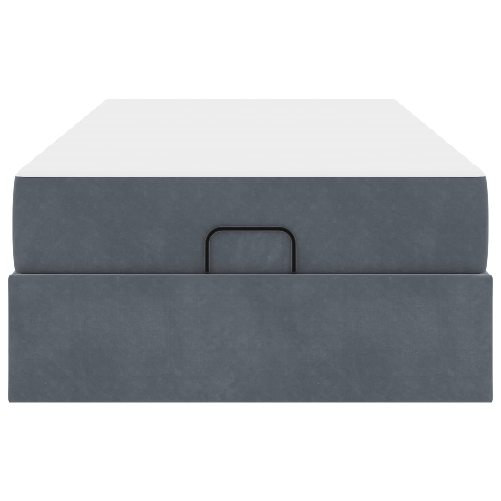 Okvir kreveta s madracem 2 pcs Siva nijansa Baršun