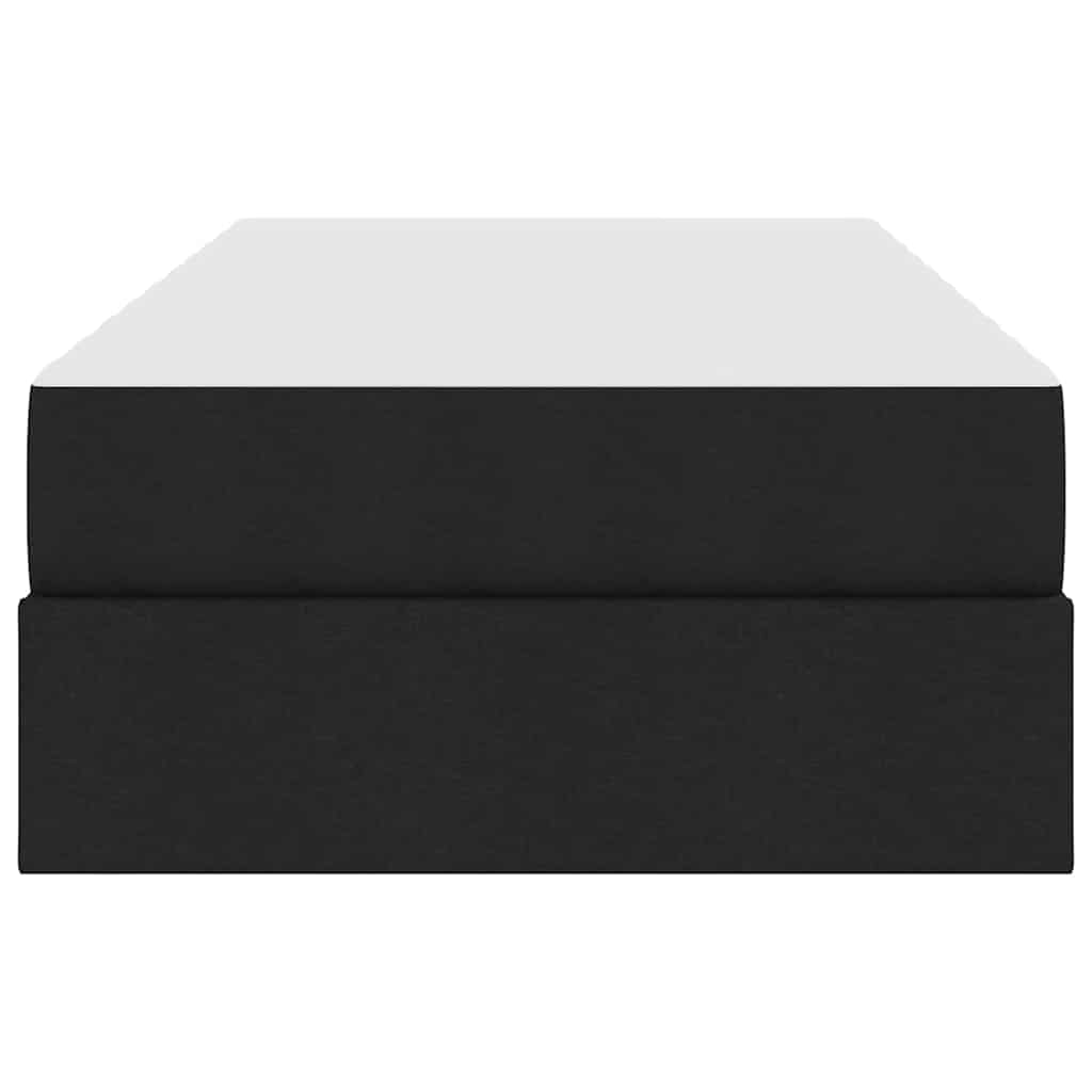 Krevet s madracem i skladištem Crna 90 x 190 cm Poliester