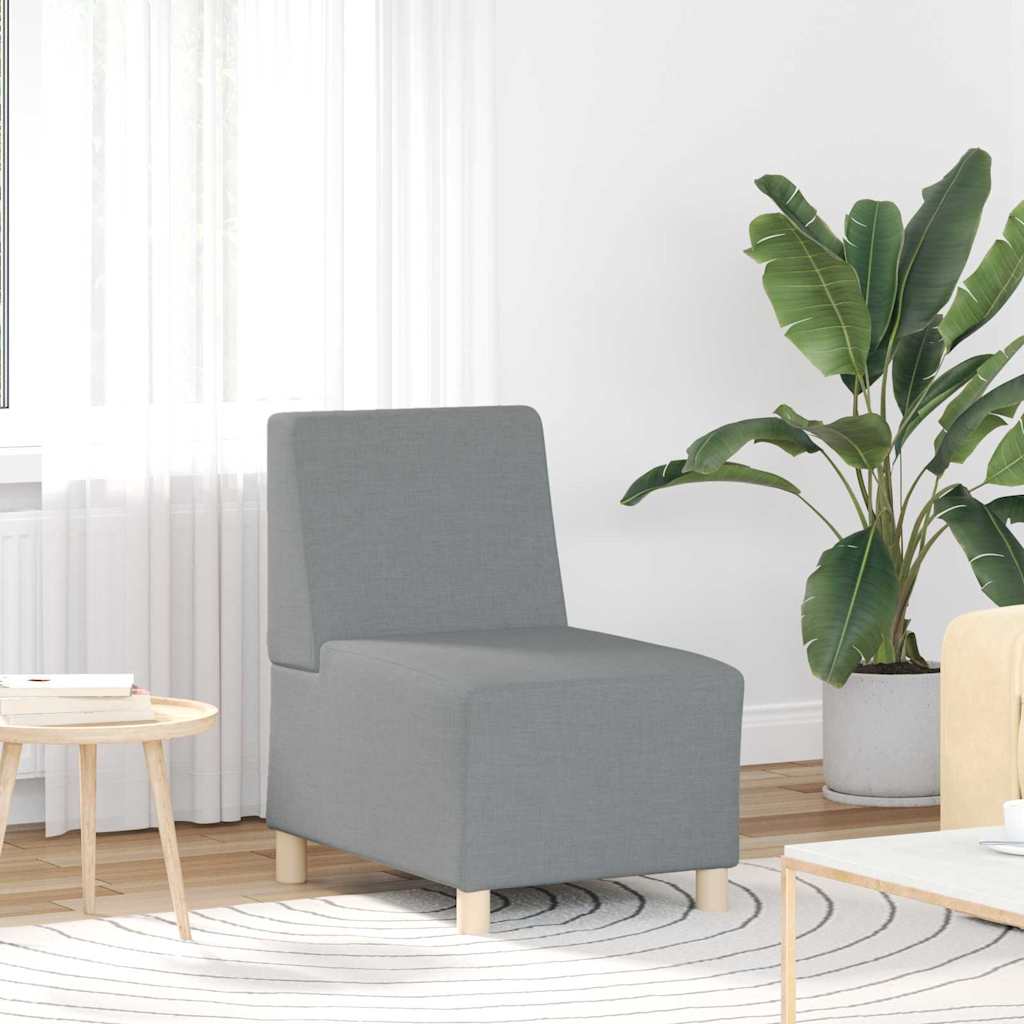 Modularna sofa bez naslona 2 pcs Svijetlo siva 55 x 74 x 82 cm