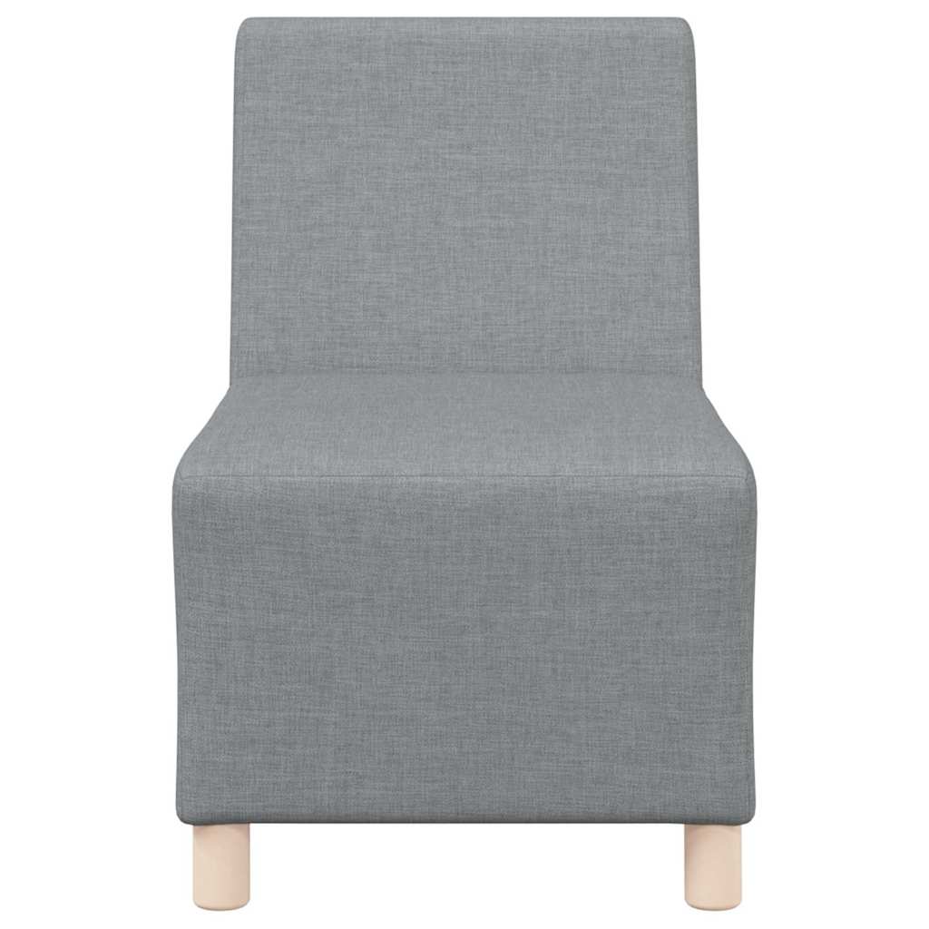 Modularna sofa bez naslona 2 pcs Svijetlo siva 55 x 74 x 82 cm