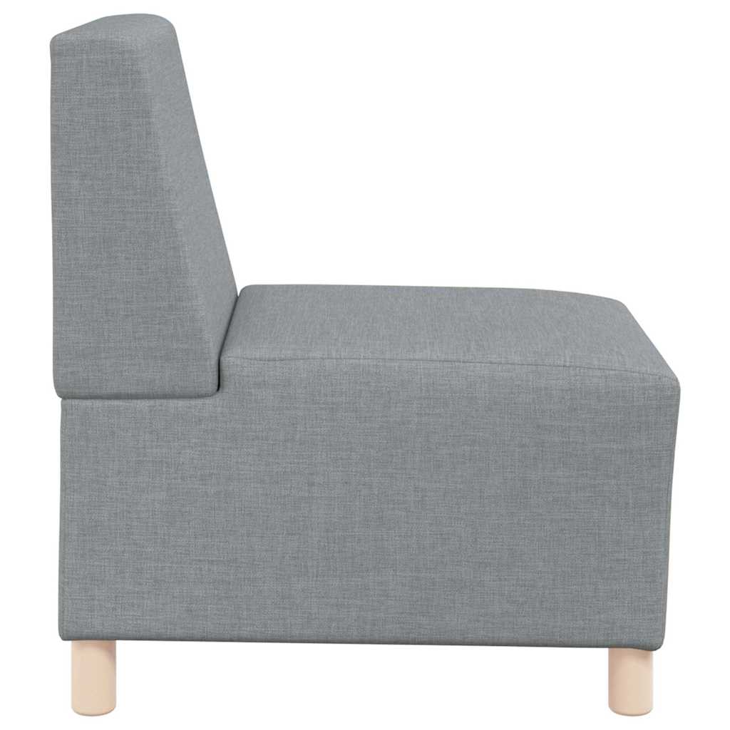 Modularna sofa bez naslona 2 pcs Svijetlo siva 55 x 74 x 82 cm