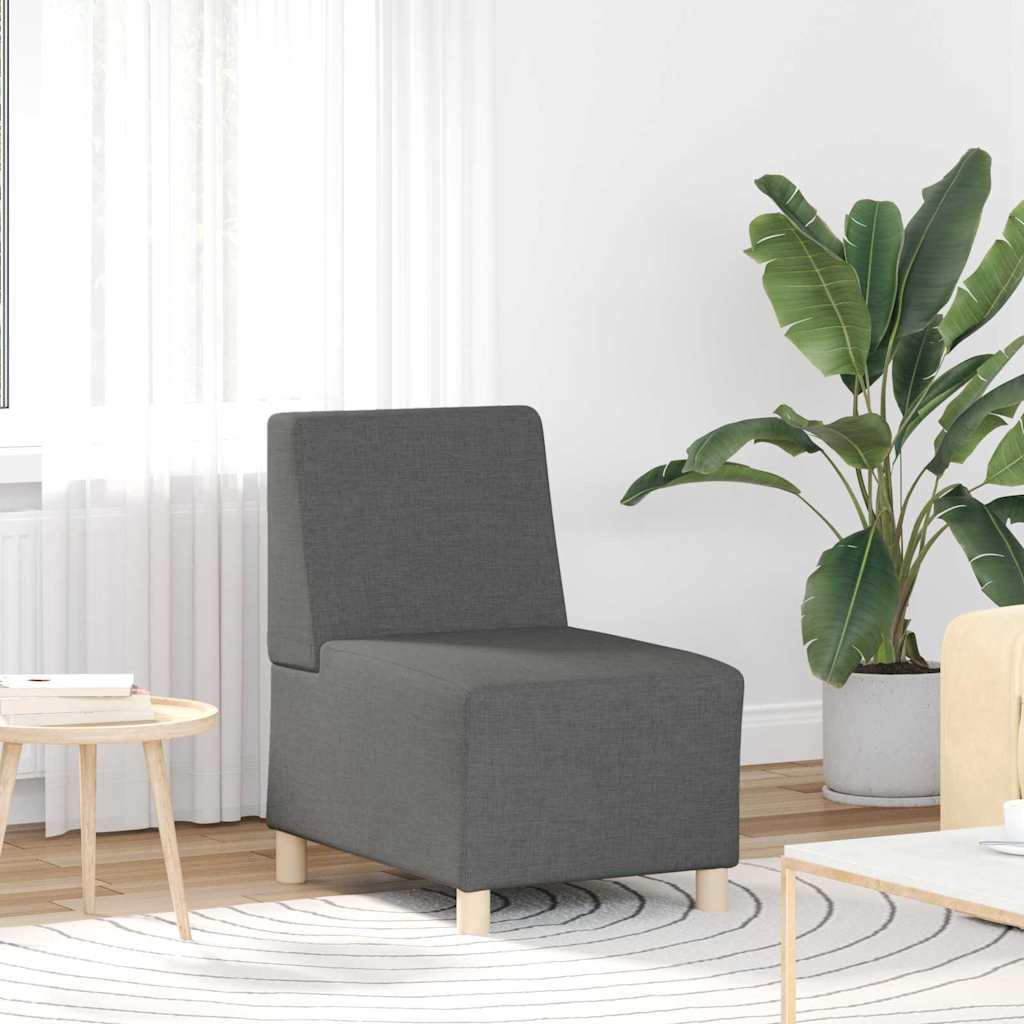 Modularna sofa bez naslona 2 pcs Tamno siva 55 x 74 x 82 cm