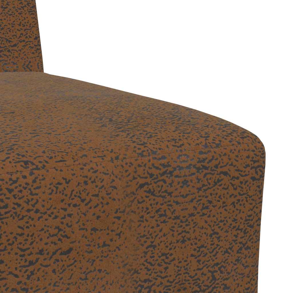 Modularna sofa bez naslona 2 pcs Smeđa 55 x 74 x 82 cm
