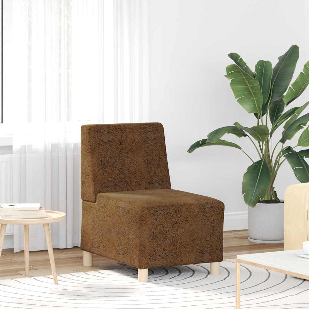 Modularna sofa bez naslona 2 pcs Smeđa 55 x 74 x 82 cm