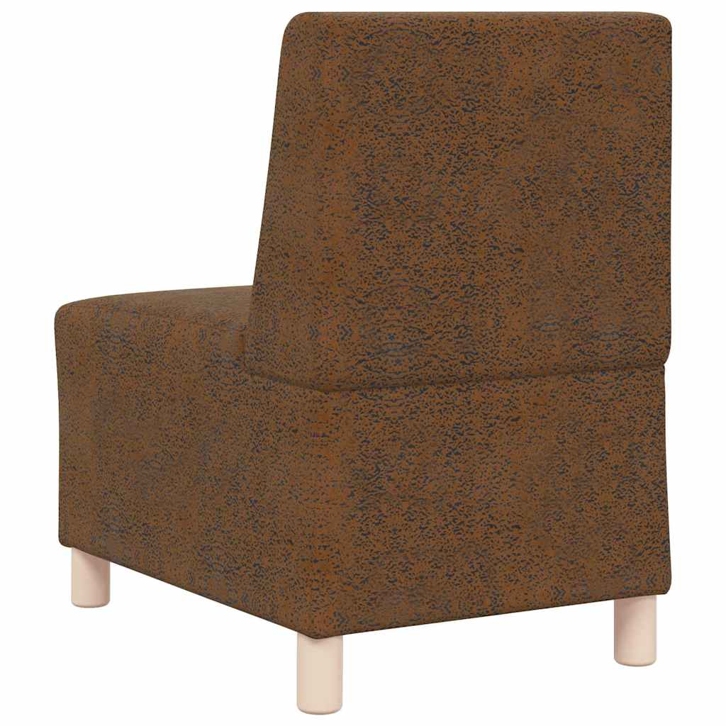 Modularna sofa bez naslona 2 pcs Smeđa 55 x 74 x 82 cm