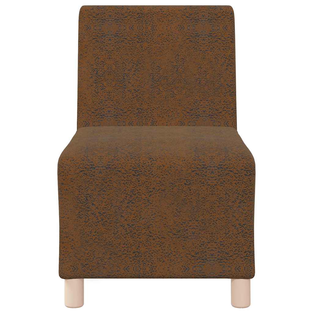Modularna sofa bez naslona 2 pcs Smeđa 55 x 74 x 82 cm