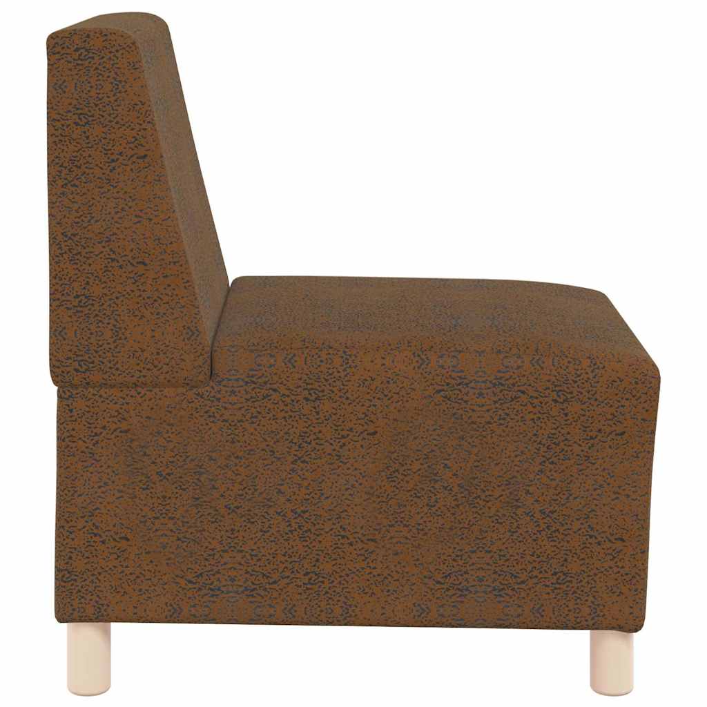 Modularna sofa bez naslona 2 pcs Smeđa 55 x 74 x 82 cm