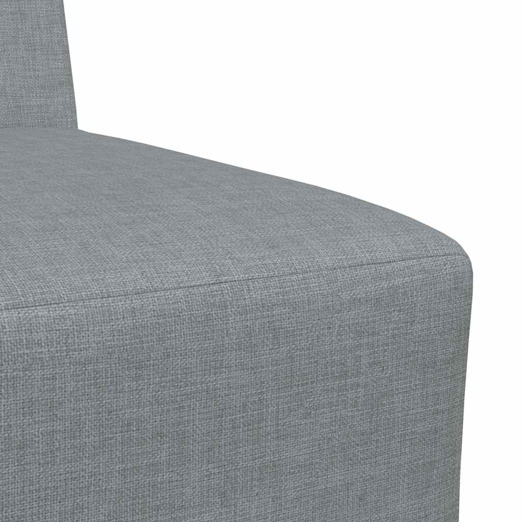 Modularna sofa bez naslona 3 pcs Svijetlo siva 55 x 74 x 82 cm
