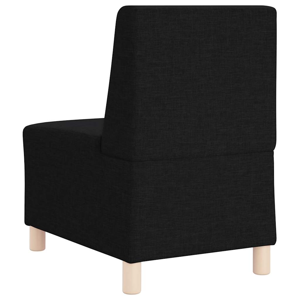 Modularna sofa bez naslona 3 pcs Crna 55 x 74 x 82 cm tkanina