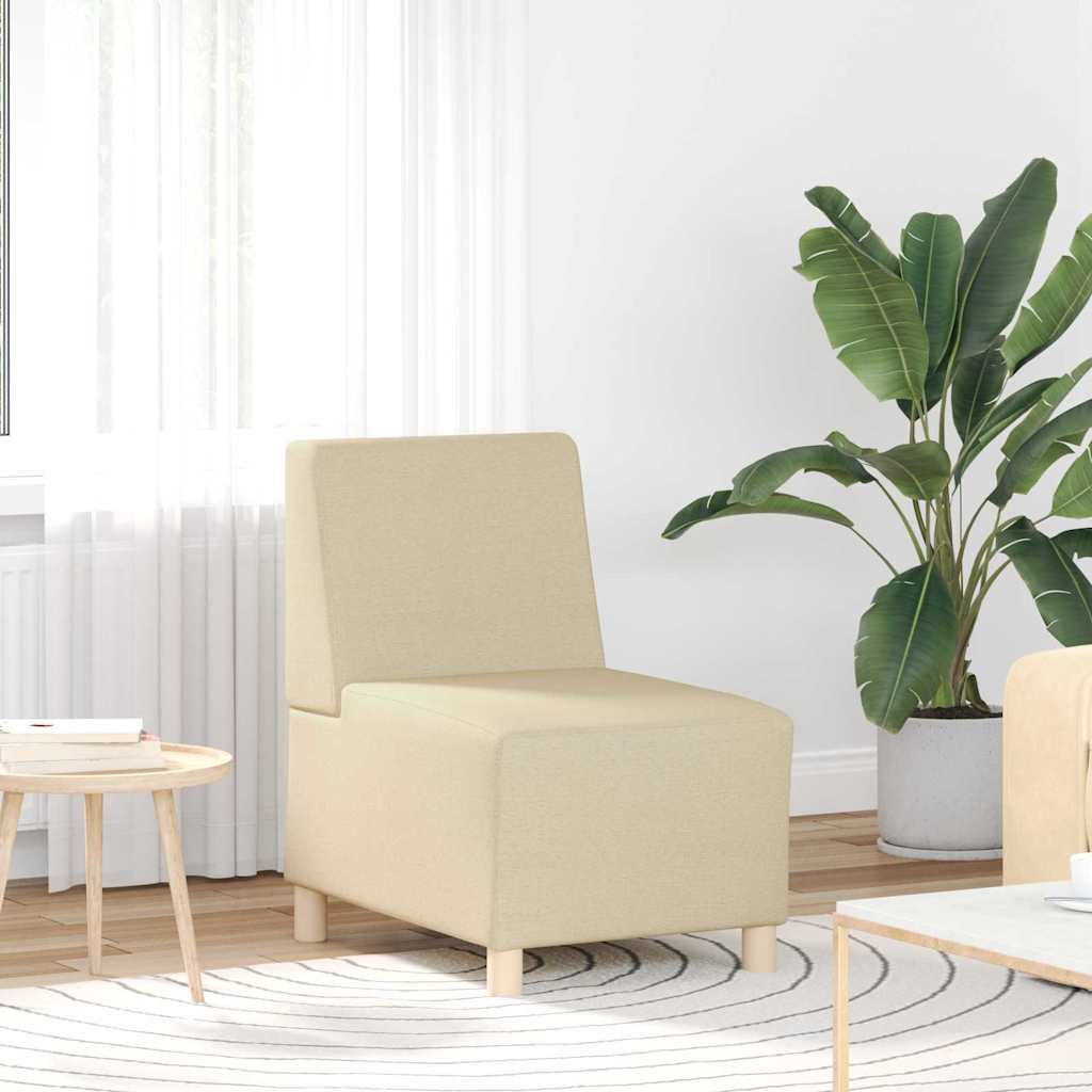 Modularna sofa bez naslona 3 pcs Krema 55 x 74 x 82 cm tkanina
