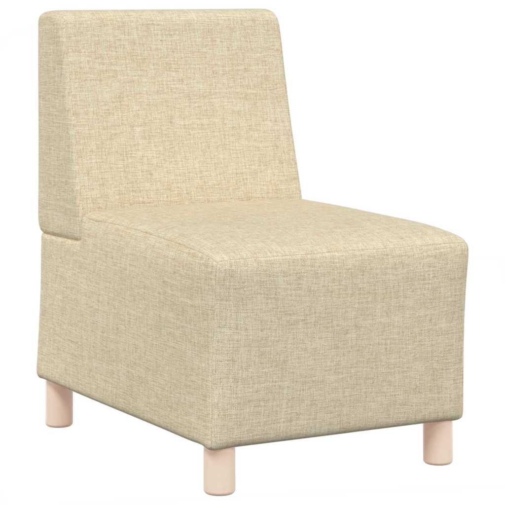 Modularna sofa bez naslona 3 pcs Krema 55 x 74 x 82 cm tkanina