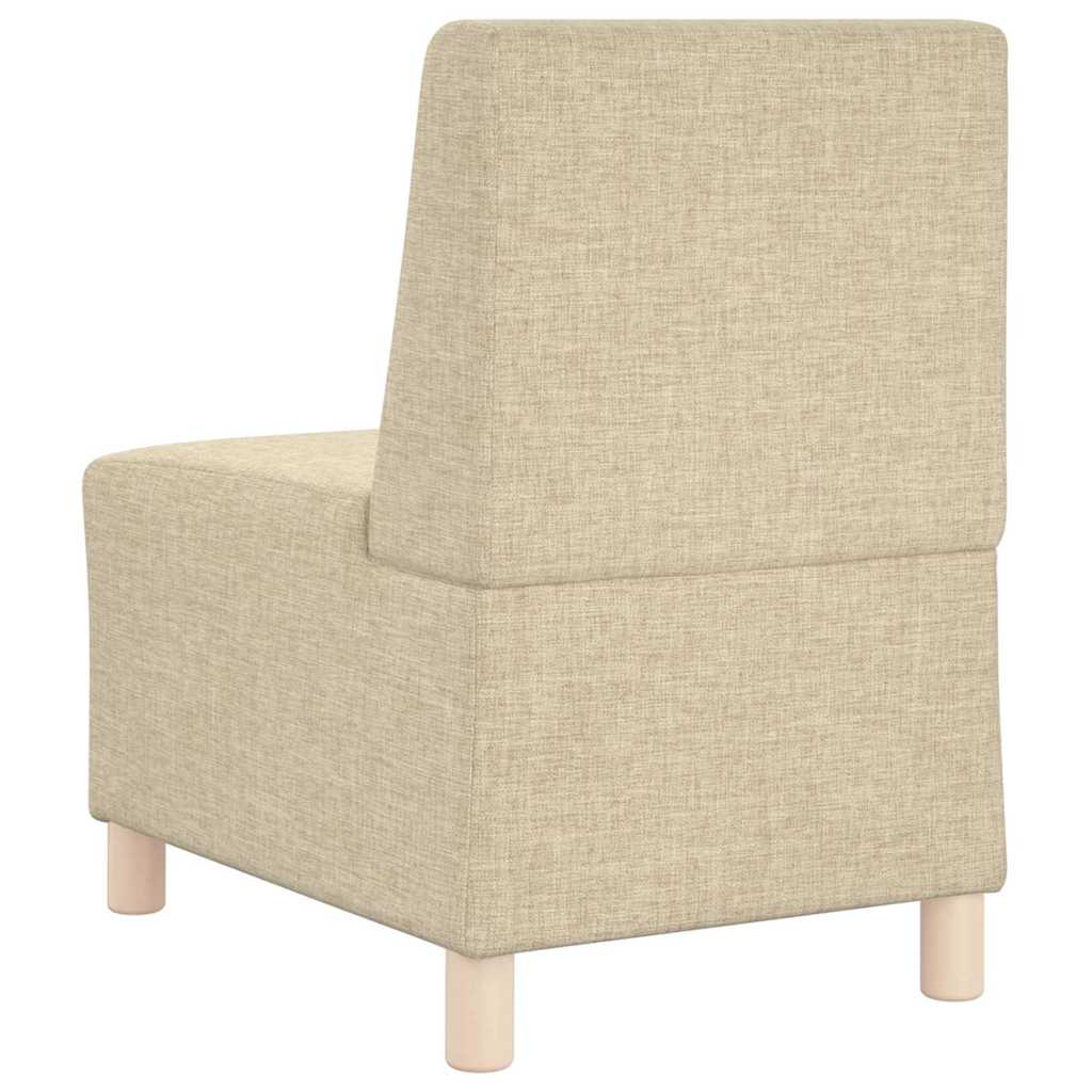 Modularna sofa bez naslona 3 pcs Krema 55 x 74 x 82 cm tkanina