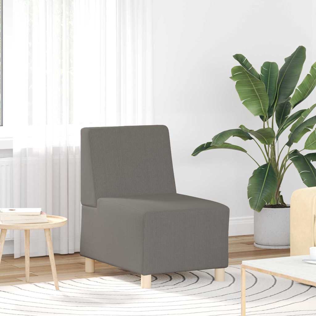 Modularna sofa bez naslona 3 pcs Svijetlo siva 55 x 74 x 82 cm