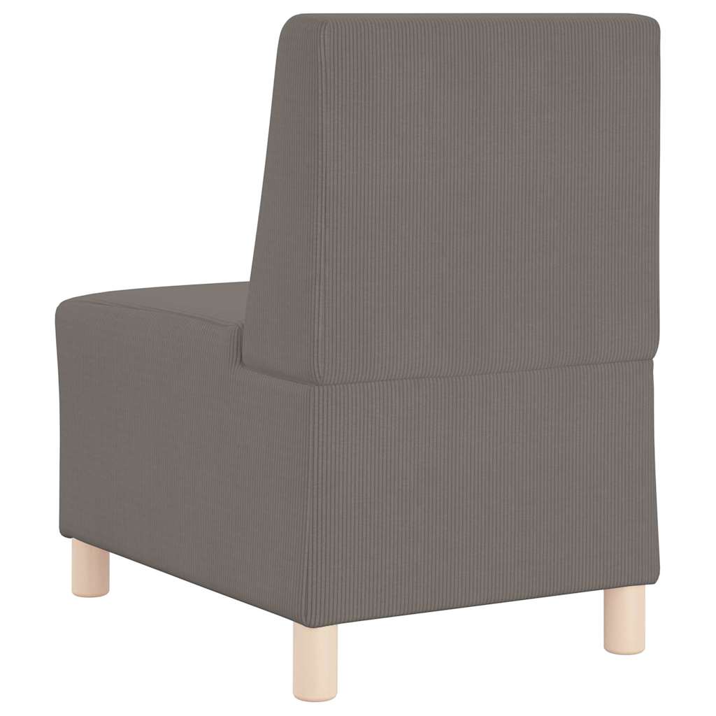 Modularna sofa bez naslona 3 pcs Svijetlo siva 55 x 74 x 82 cm