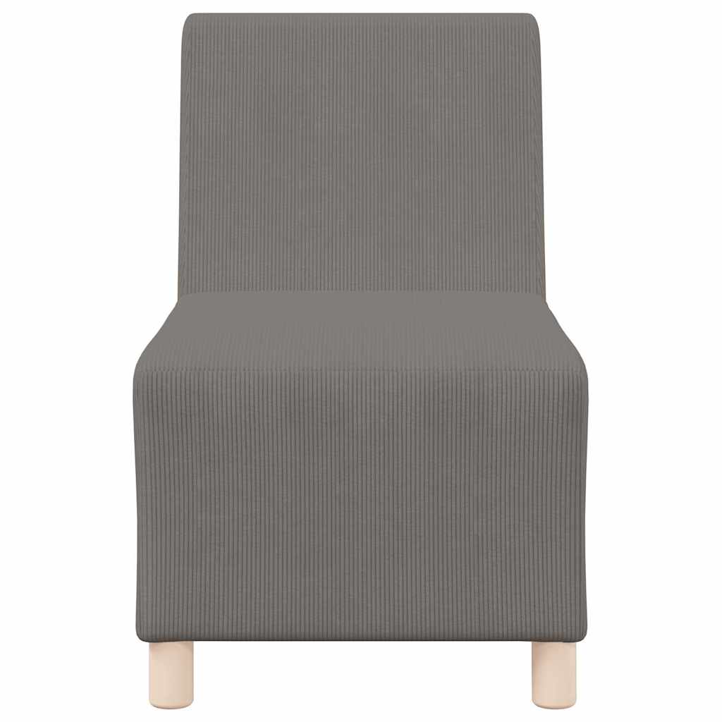 Modularna sofa bez naslona 3 pcs Svijetlo siva 55 x 74 x 82 cm