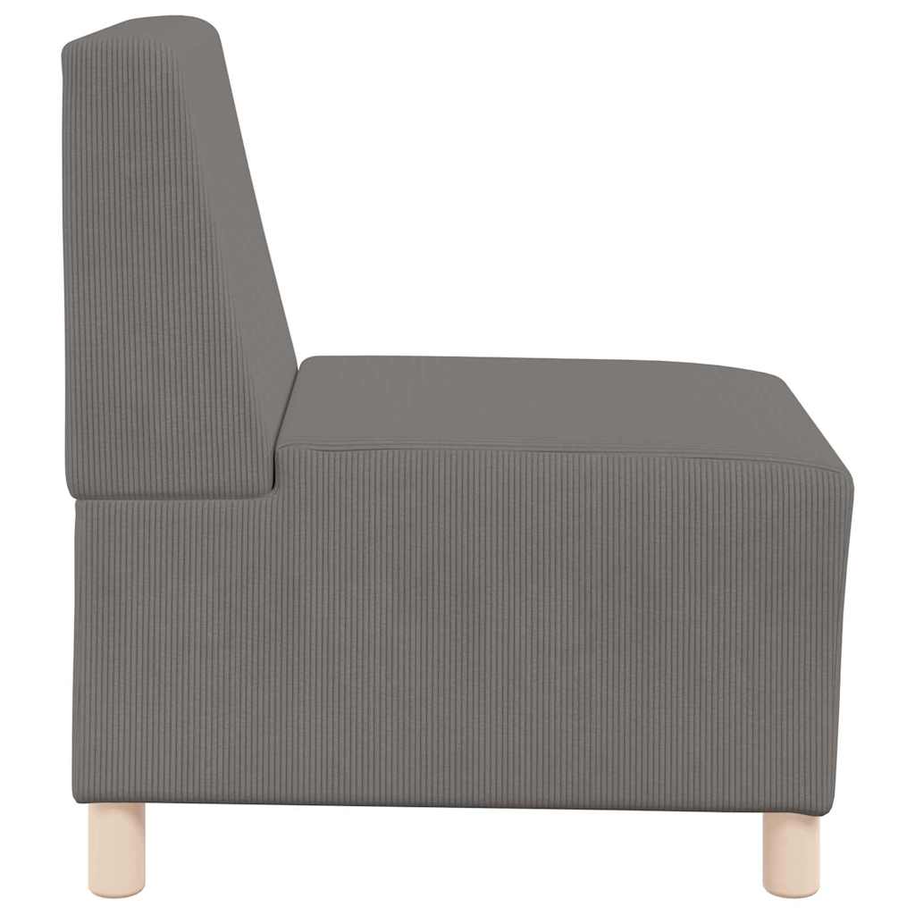 Modularna sofa bez naslona 3 pcs Svijetlo siva 55 x 74 x 82 cm